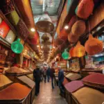 Bustling Spice Market in Istanbul